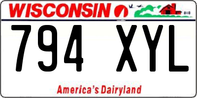 WI license plate 794XYL