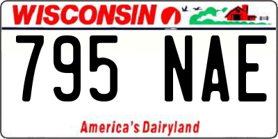 WI license plate 795NAE