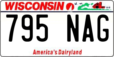 WI license plate 795NAG