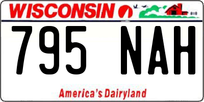 WI license plate 795NAH