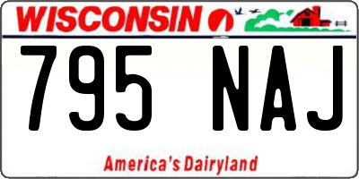 WI license plate 795NAJ