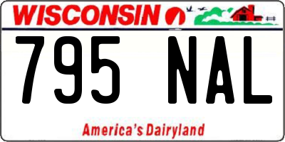 WI license plate 795NAL