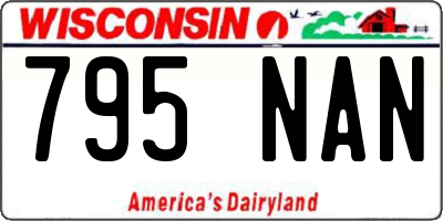 WI license plate 795NAN