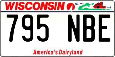 WI license plate 795NBE