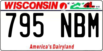 WI license plate 795NBM