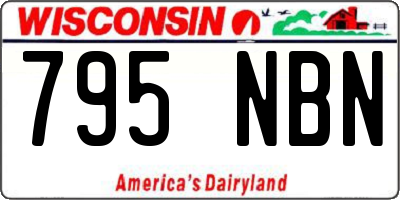 WI license plate 795NBN