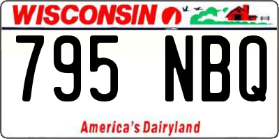 WI license plate 795NBQ