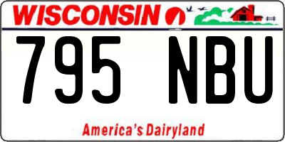 WI license plate 795NBU