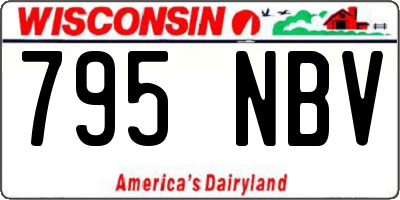 WI license plate 795NBV