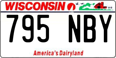 WI license plate 795NBY