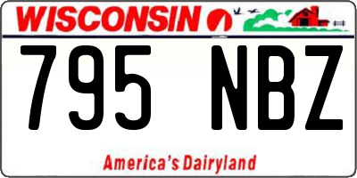 WI license plate 795NBZ
