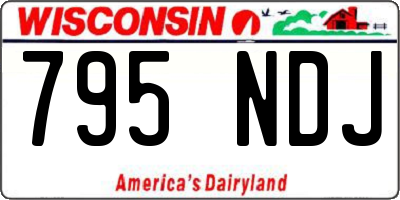 WI license plate 795NDJ
