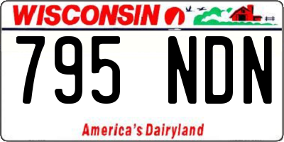 WI license plate 795NDN