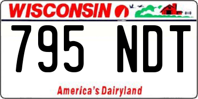 WI license plate 795NDT