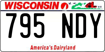WI license plate 795NDY