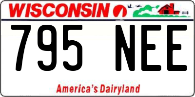 WI license plate 795NEE
