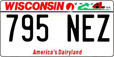 WI license plate 795NEZ
