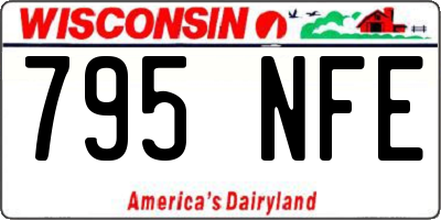 WI license plate 795NFE