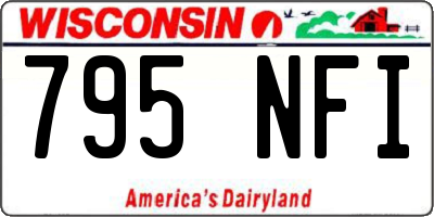 WI license plate 795NFI