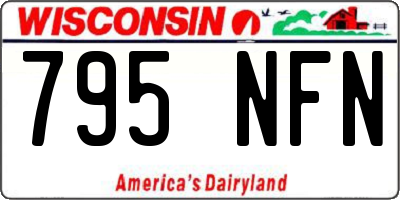 WI license plate 795NFN