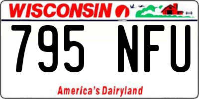WI license plate 795NFU