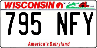 WI license plate 795NFY