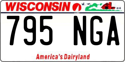 WI license plate 795NGA