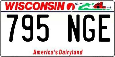 WI license plate 795NGE