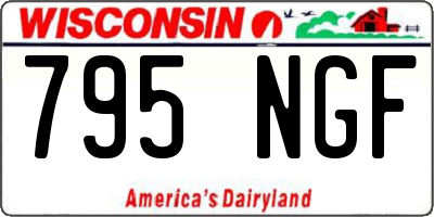 WI license plate 795NGF