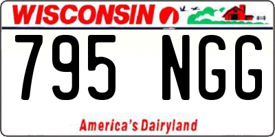 WI license plate 795NGG