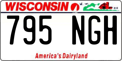 WI license plate 795NGH