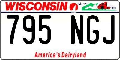 WI license plate 795NGJ