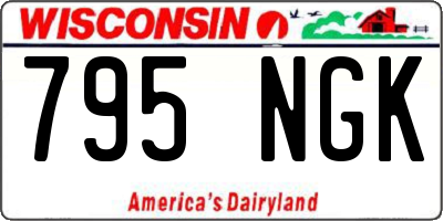WI license plate 795NGK