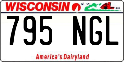 WI license plate 795NGL