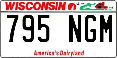 WI license plate 795NGM