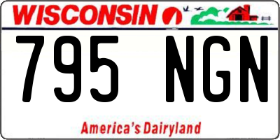 WI license plate 795NGN