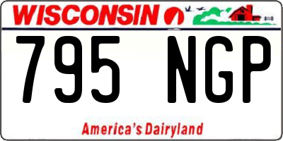 WI license plate 795NGP