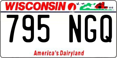 WI license plate 795NGQ