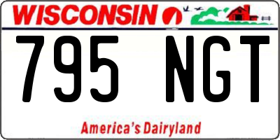 WI license plate 795NGT