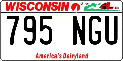WI license plate 795NGU