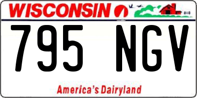 WI license plate 795NGV