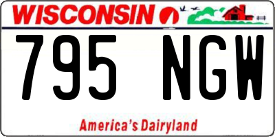 WI license plate 795NGW