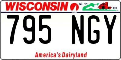 WI license plate 795NGY