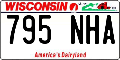 WI license plate 795NHA