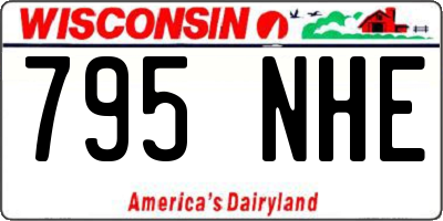 WI license plate 795NHE