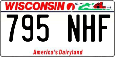WI license plate 795NHF