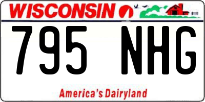 WI license plate 795NHG