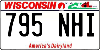 WI license plate 795NHI