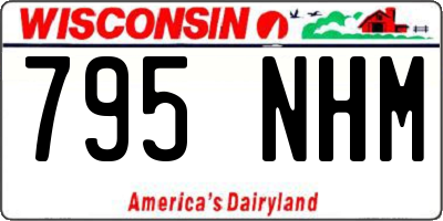 WI license plate 795NHM