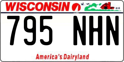 WI license plate 795NHN
